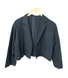 グリーンレーベルリラクシング ユナイテッドアローズ green label relaxing コットンジャケット ジャケット ボタンレスジャケット F ブラック ■FY