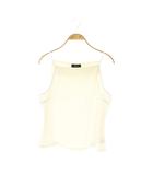 セオリー Theory 24SS Precision Ponte SQ Neck キャミソール 無地 S オフホワイト /NR ■OS
