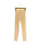 キッドブルー KID BLUE レース装飾ワッフルレギンスパンツ ニット 裏起毛 R ベージュ /MY ■OS ■SH