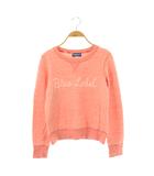 バーバリーブルーレーベル BURBERRY BLUE LABEL ネップ裏毛ロープロゴプリントスウェット プルオーバー 長袖 38 ピンク /HK ■OS