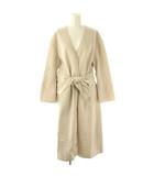 フレイアイディー FRAY I.D ロングコート ノーカラーコート アウター F ベージュ /DF ■OS