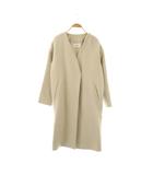 ルクールブラン le.coeur blanc ノーカラーコート 36 ライトグレージュ /ES ■OS