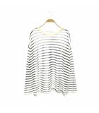 アパルトモン ドゥーズィエムクラス L'Appartement DEUXIEME CLASSE Border Sheer Knit ニット カットソー ボーダー 長袖 ホワイト ブラック /HK ■OS