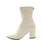 ヴァレンティノ ガラヴァーニ VALENTINO GARAVANI ショートブーツ レザー 38 白 ホワイト /SS ■OS