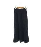 エブール ebure 24AW フレアスカート ロング 36 ネイビー /DO ■OS ■SH
