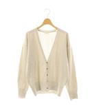 イエナ IENA 25SS ラメVネックカーディガン F ライトベージュ シルバー色 /DO ■OS ■SH