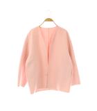 23区 オンワード樫山 MANTECOリバー ショート コート ノーカラー 32 ピンク /DF ■OS