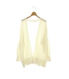 ミューズ ドゥーズィエム クラス MUSE de Deuxieme Classe 25SS shake code ショートニットカーディガン ニット 長袖 ホワイト /HK ■OS