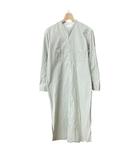 ギャルリーヴィー GALERIE VIE トゥモローランド ストライプ シャツワンピース 長袖 ロング 36 グレー ■FY