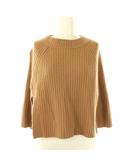ノーブル NOBLE 23AW カシミヤ混ショートケープニット スリット ベージュ /HK ■OS