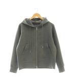 スピック&スパン Spick&Span 25SS ストレッチジップフードパーカー ジップアップパーカー グレー /CX ■OS