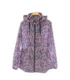 ケイトスペード KATE SPADE 花柄 ナイロンパーカー マウンテンパーカー ジャケット XS TP ネイビー マルチカラー /ES ■OS