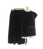 エニィスィス エニシス anySiS 25SS イージートリプル SET 3点セット 半袖ブラウス ロングスカート ポシェット ストレッチ 2 ブラック /MY ■OS