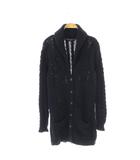 ラルフローレン RALPH LAUREN コットンカシミヤショールカラーケーブルカーディガン L ネイビー /DO ■OS