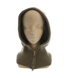 B&Y ユナイテッドアローズ BEAUTY&YOUTH ビューティー&ユース ハーフジップバラクラバ フード 帽子 ダブルジップ モカ 1836-699-2680 /SS ■OS ■SH