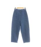 イエナ IENA デニム レースアップパンツ ジーンズ テーパード 36 ブルー /DF ■OS