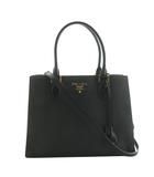 プラダ PRADA ハンドバッグ ショルダー 2WAY サフィアーノレザー 紺 ネイビー 1BA118 /AQ ■OS ■OH