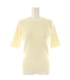 ミューズ ドゥーズィエム クラス MUSE de Deuxieme Classe 25SS DINER RIB クルーネックプルオーバー カットソー ニット 半袖 ホワイト /HK ■OS ■SH