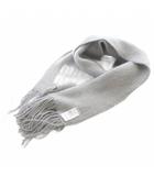 ミュウミュウ miumiu 25AW ウールモヘア スカーフ マフラー ロゴ グレー 5FS062 /SR ■SH ■OH