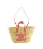 セリーヌ CELINE Teen Trionphe トリオンフ かごバッグ ラフィア ベージュ ピンク 194002CGG.25FO /MI ■OS ■OH