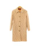 ミッソーニ MISSONI 総柄コート 40 ベージュ ホワイト /DO ■OS