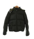 ハイネック ダウンジャケット フード S ブラック /ES ■OS