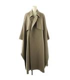 ハイク HYKE ウール混トレンチケープコート ロング 2 グレージュ /HK ■OS ■SH