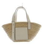 ロエベ LOEWE basket small bag バッグ ハンドバッグ ロゴ ベージュ /SR ■OH