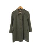 バーバリーズ Burberrys ウール ステンカラーコート ロング 7 グレー /HK ■OS