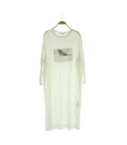  スナイデルホーム SNIDEL HOME 25SS CAT Tシャツワンピース ロング 長袖 ルームウェア ONE ホワイト /MY ■OS