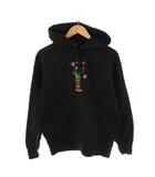 シュプリーム SUPREME Flowers Hooded Sweatshirt パーカー プルオーバー S ブラック /HK ■OS