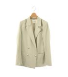 カデュネ CADUNE 23SS テーラードジャケット ダブルジャケット 36 ライトグレー /DF ■OS