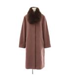 プロポーション ボディドレッシング PROPORTION BODY DRESSING ノーカラーコート M ブラウンピンク /DO ■OS