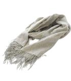 ランバン LANVIN コレクション カシミヤ マフラー フリンジ グレー /SR