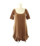  デイジーベロア バイ フォクシー DAISY VELOUR by FOXEY 30576 ベロア ワンピース 38 ブラウン /ES ■OS