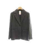 ノーブル NOBLE ×L'AUBE BLANC 24AW モヘアMIXシャギージャケット テーラードジャケット グレー /CX ■OS