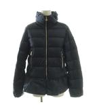 モンクレール MONCLER ANET アネ ペプラムダウンジャケット アウター ジップアップ 12 紺 ネイビー /NR ■OS