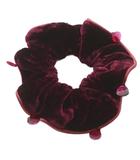 アレクサンドルドゥパリ Alexandre De Paris ベロアビジューシュシュ 紫 パープル /SR