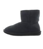 エミュー emu ムートンブーツ ショート 24cm 黒 ブラック /SR