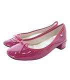 レペット Repetto エナメル パンプス リボン 39 紫 パープル /SR