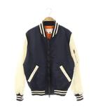 ガンリュウ GANRYU AD2015 MA-1スタイルジャケット S ネイビー オフホワイト EP-J001 /DO ■OS