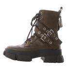 スティーブマデン STEVE MADDEN 24AW TRACTION-UA タンクソールレースアップブーツ ショート レザー 24cm 茶色 ブラウン /SR