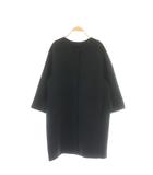 ドゥーズィエムクラス DEUXIEME CLASSE victorian ショートコート ノーカラーコート ブラック /DF ■OS ■SH