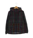 コムデギャルソンオム COMME des GARCONS HOMME HI-JC42 AD2011 チェック マウンテンパーカー ナイロンジャケット XS ネイビー マルチカラー /ES ■OS