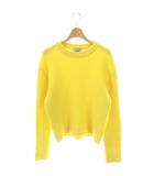 プラダ PRADA ヴァージンウールカシミヤワッフルニット セーター 38 イエロー P24T0A /DO ■OS