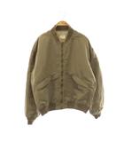 レミレリーフ REMI RELIEF Side Zip MA-1 ボンバージャケット ブルゾン ジップアップ F カーキブラウン /NR ■OS