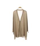 エブール ebure シルクカシミヤカーディガン Vネック グレージュ /DO ■OS