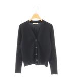 エブール ebure シルクコットンVネックカーディガン 長袖 ニット 黒 /NR ■OS