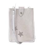  サロンドアルファード SALON DE ALFURD TOKYO お財布&スマホレザー ポシェット レザー シルバー色 /SR