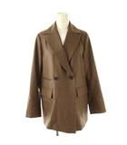 イエナ IENA 25AW ガンクラブチェックジャケット テーラードジャケット 36 ブラウン マルチカラー /ES ■OS ■SH